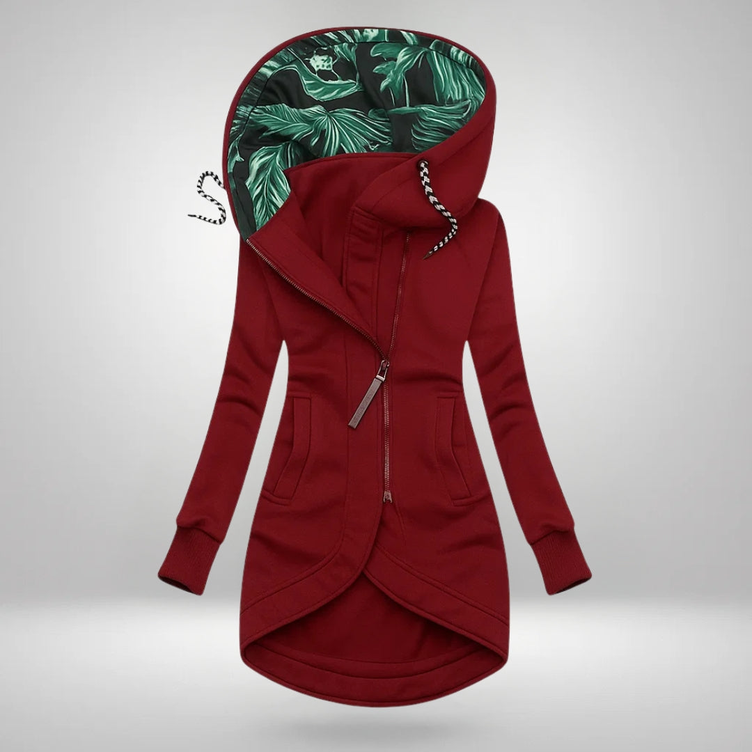 Long Hooded Quilted Winter Coat