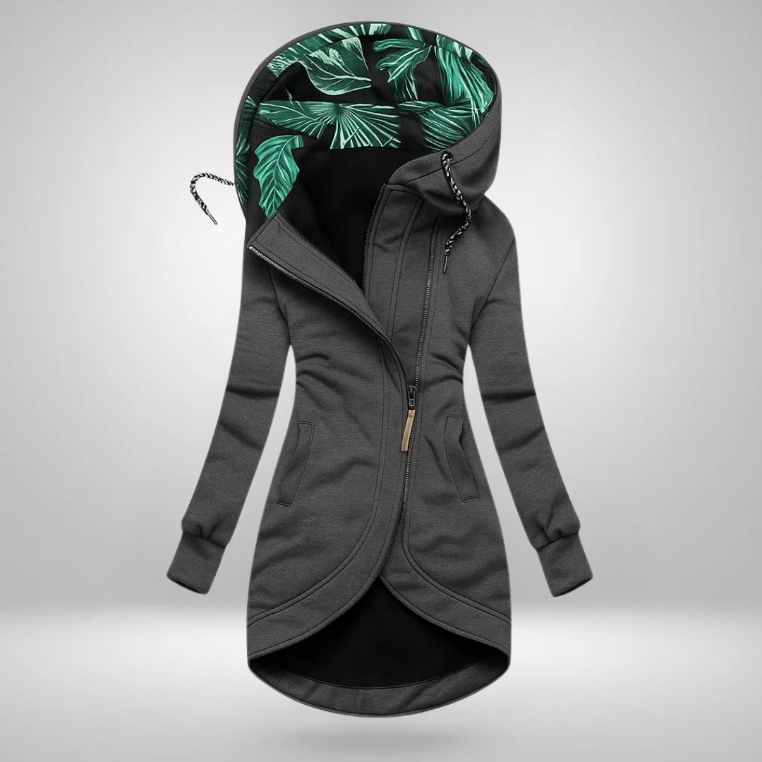 Long Hooded Quilted Winter Coat