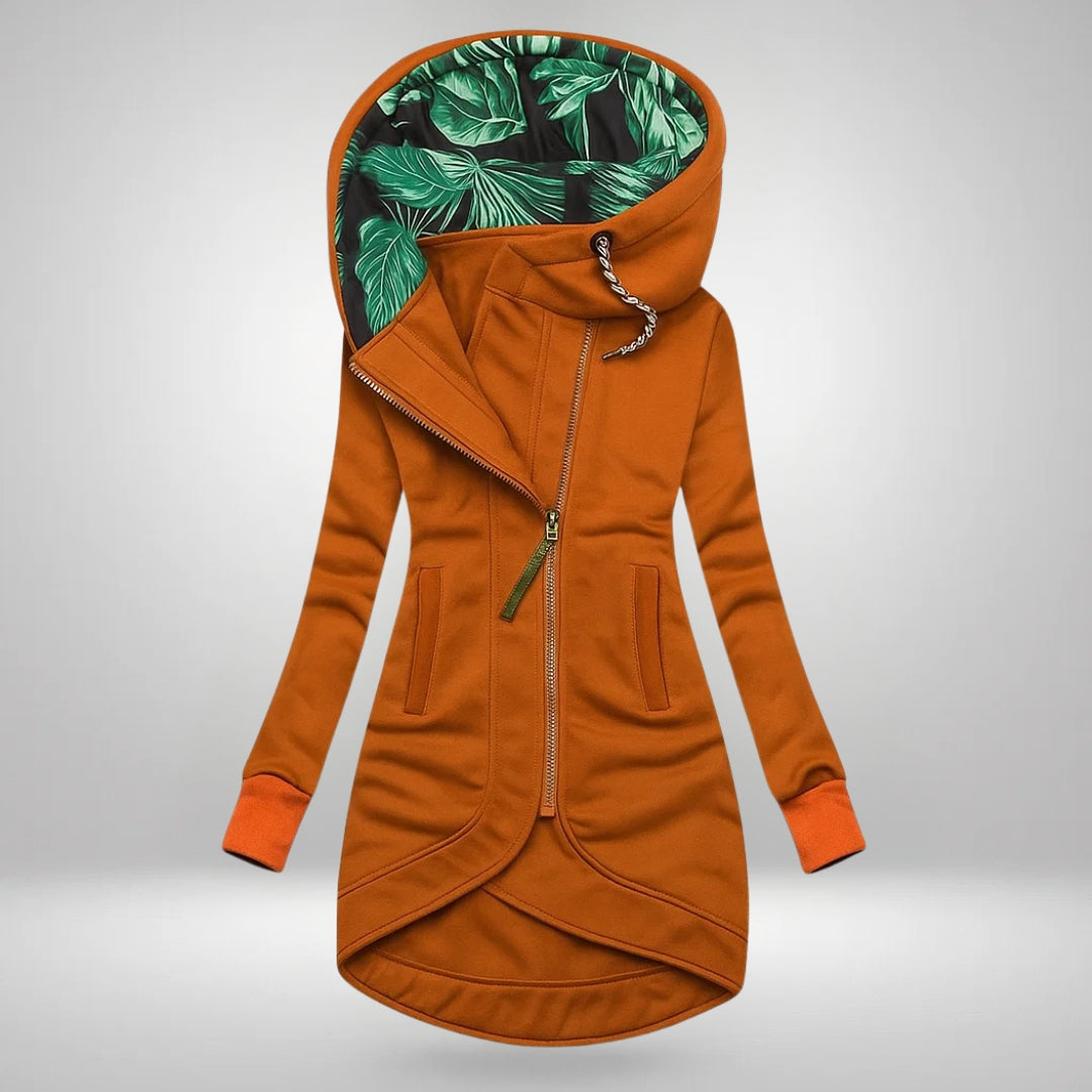 Long Hooded Quilted Winter Coat