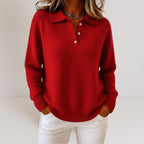 Soft Knit Collared Sweater