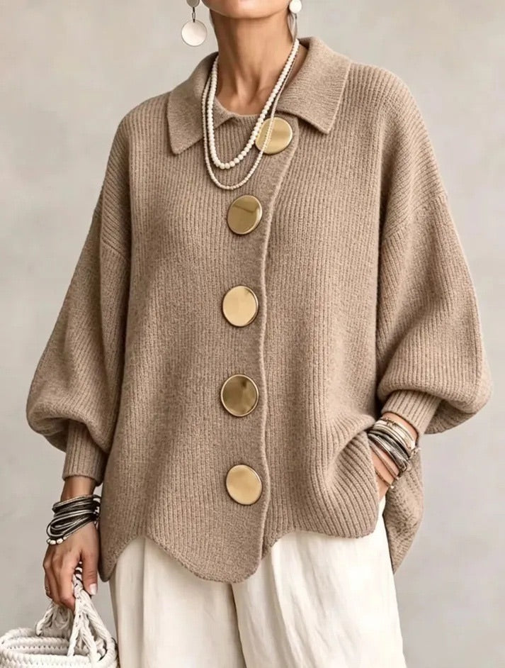 Scalloped Hem Cardigan