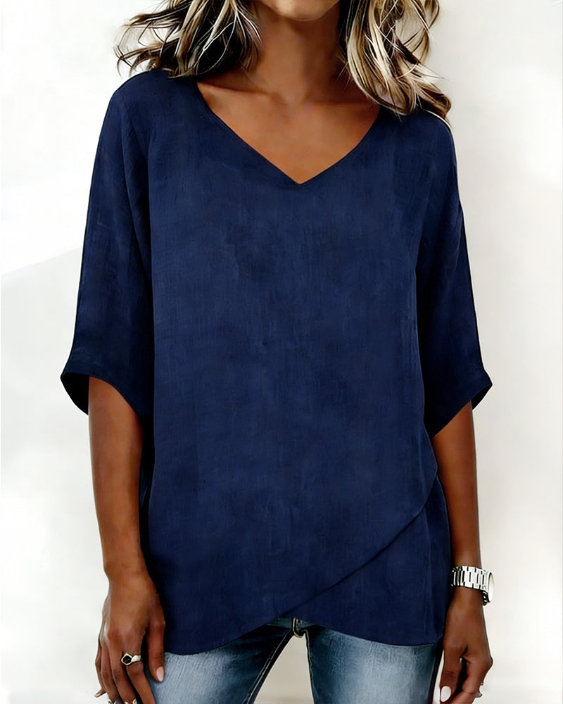 Amèlie | Top Irregular with V-Neck
