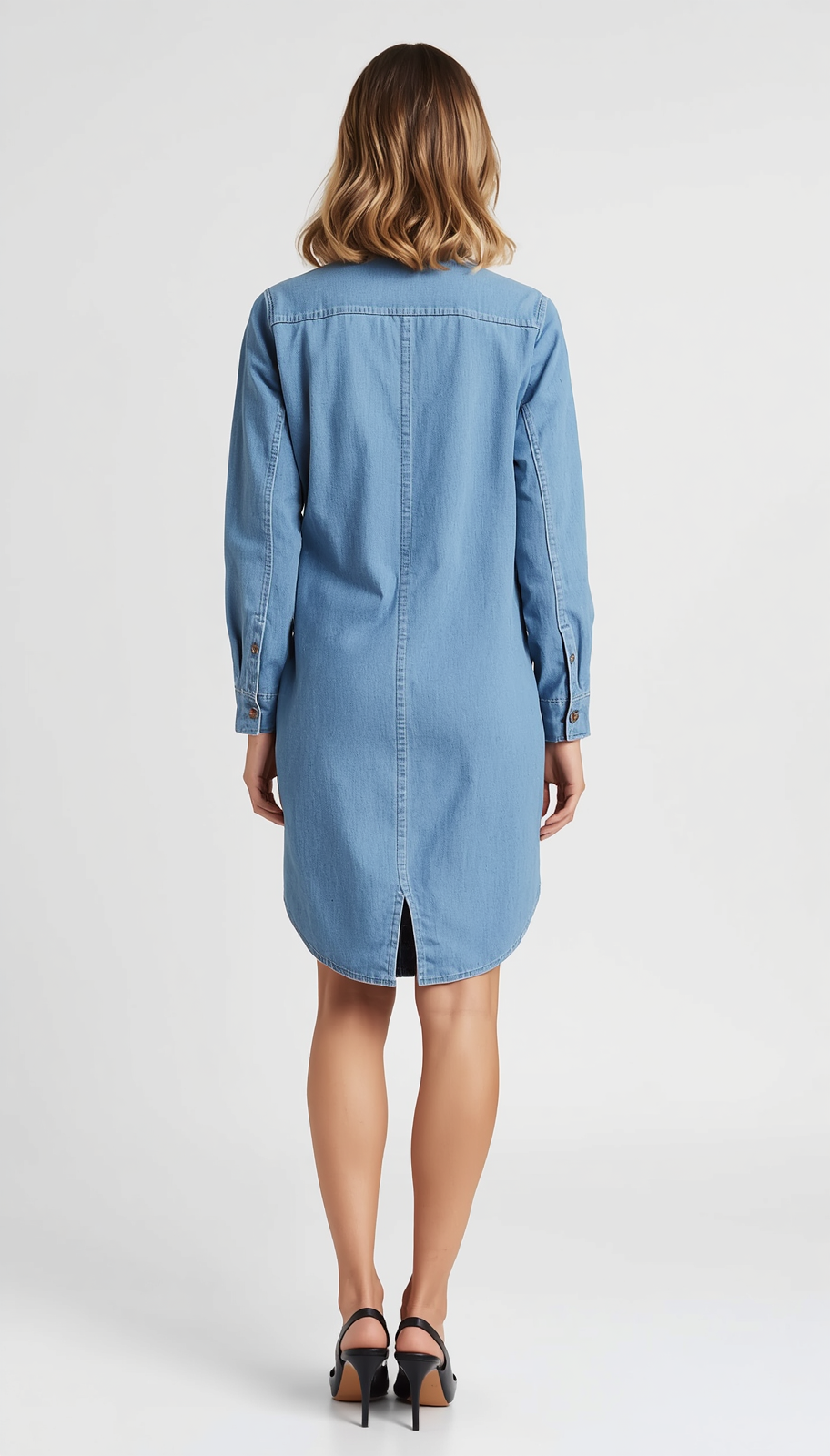 Donna | Casual Elegant Denim Shirt Dress