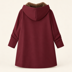 Sherpa-Lined Hooded Coat