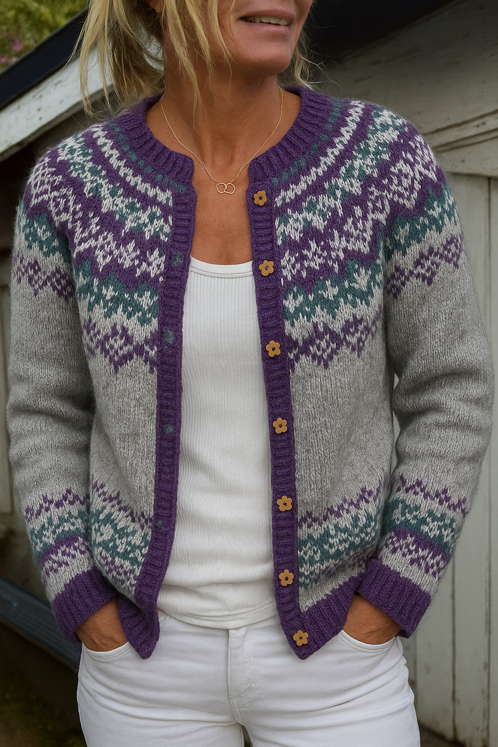 Vintage Icelandic Cardigan