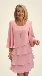 Catherine | Elegant Comfort Ruffle Dress