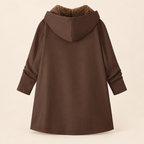 Sherpa-Lined Hooded Coat
