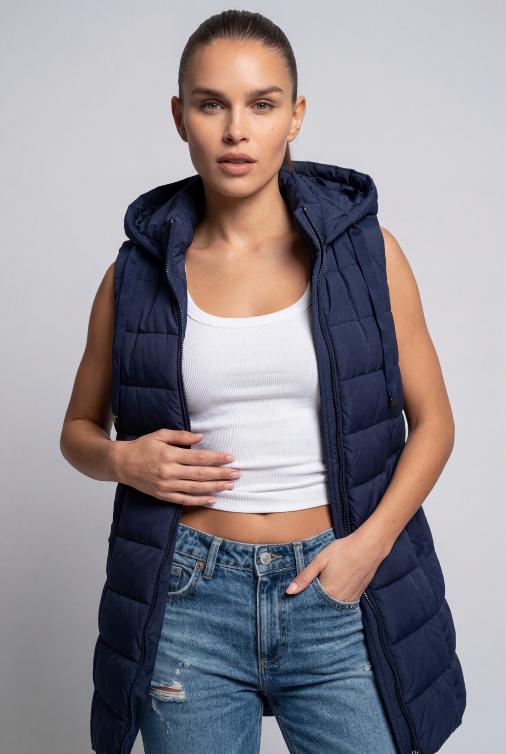 RAIN | Hood Long Puffer