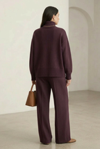 High-Neck and Wide-Leg