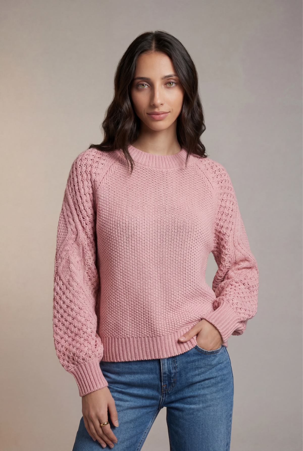 Textured Knit Sweater