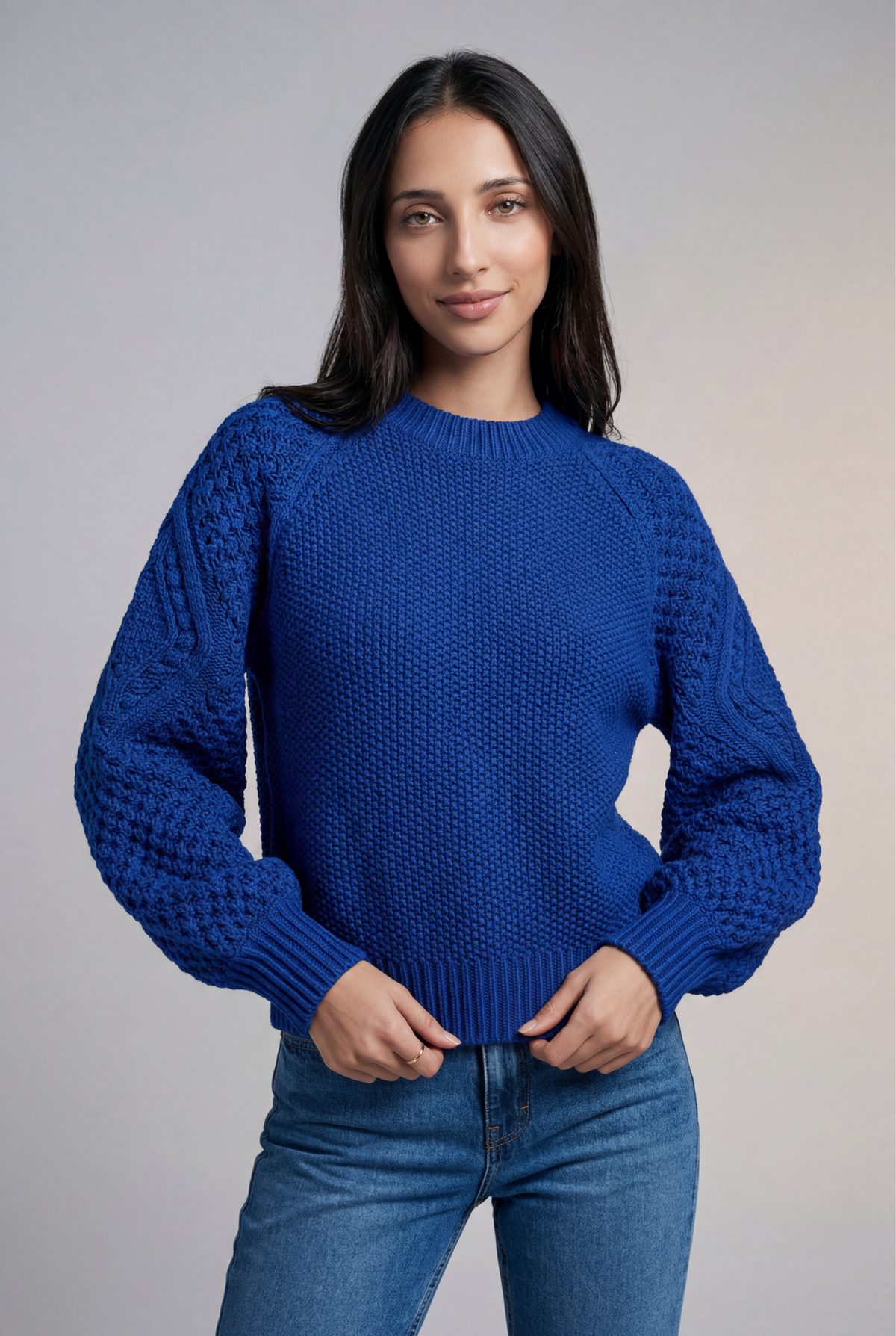 Textured Knit Sweater