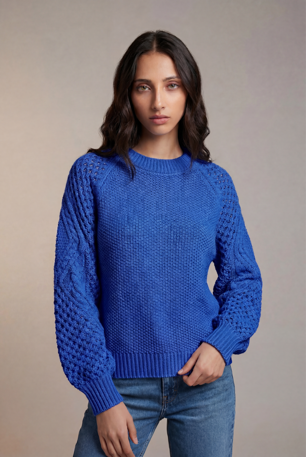 Textured Knit Sweater
