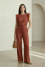 Lace-Trimmed Set