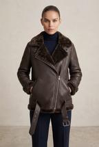 Shearling Biker Jacket