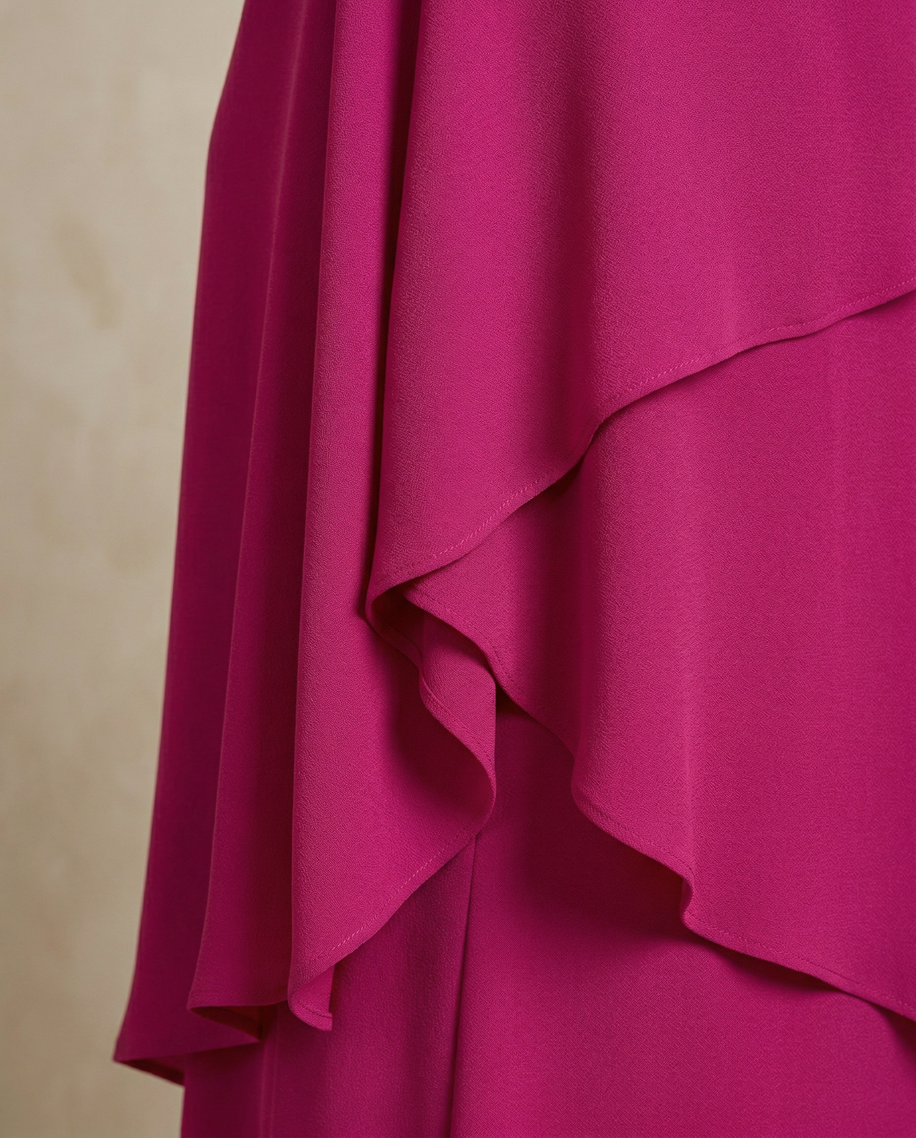 Elegant Two-Piece Set | Flowing Layered Top and Wide-Leg Trousers