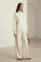 High-Neck and Wide-Leg