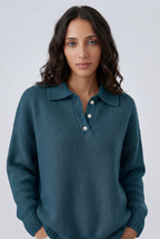 Knit Polo Sweater