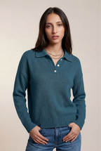 Isabel | Cozy Collared Knit Sweater
