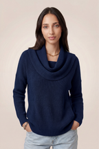 Draped Cowl Neck Sweater