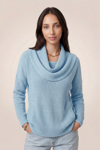 Draped Cowl Neck Sweater