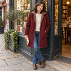 Sherpa-Lined Hooded Coat
