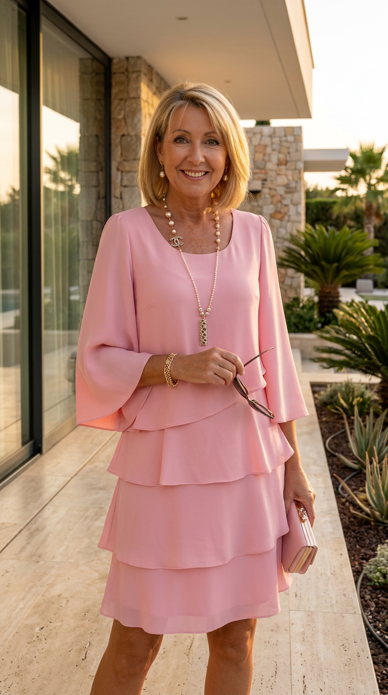 Catherine | Elegant Comfort Ruffle Dress