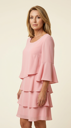Catherine | Elegant Comfort Ruffle Dress