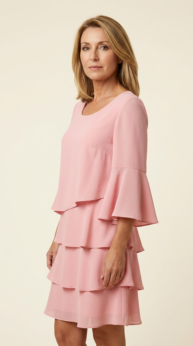 Catherine | Elegant Comfort Ruffle Dress