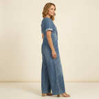 Maya | V-neck Denim Jumpsuit