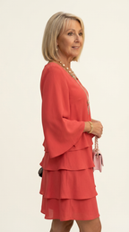 Catherine | Elegant Comfort Ruffle Dress