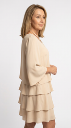 Catherine | Elegant Comfort Ruffle Dress