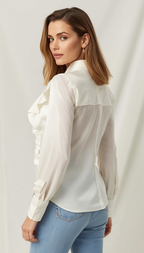 Anna | Simple Ruffled Blouse