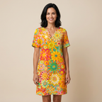 Annie | Vibrant Floral Midi Dress