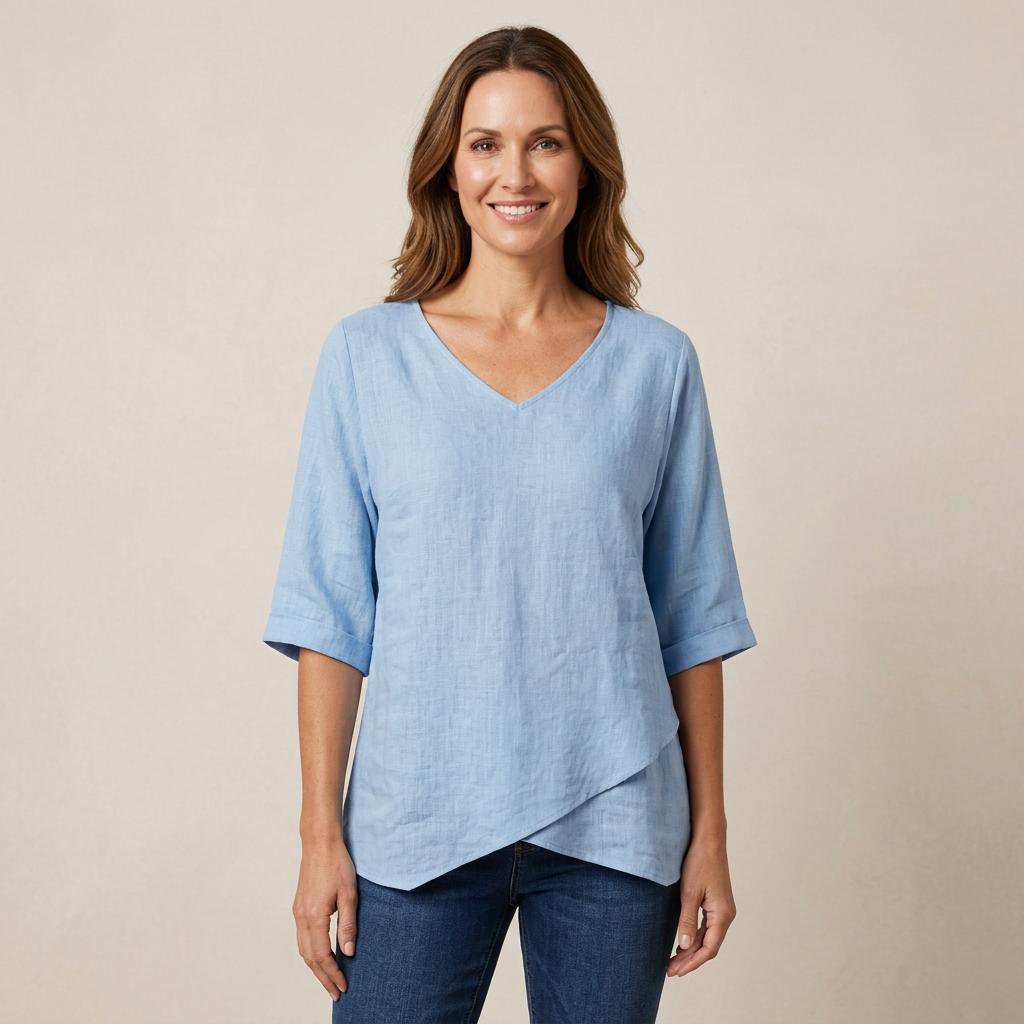 Amèlie | Top Irregular with V-Neck