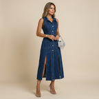 Camille | Open Front Vest Dress