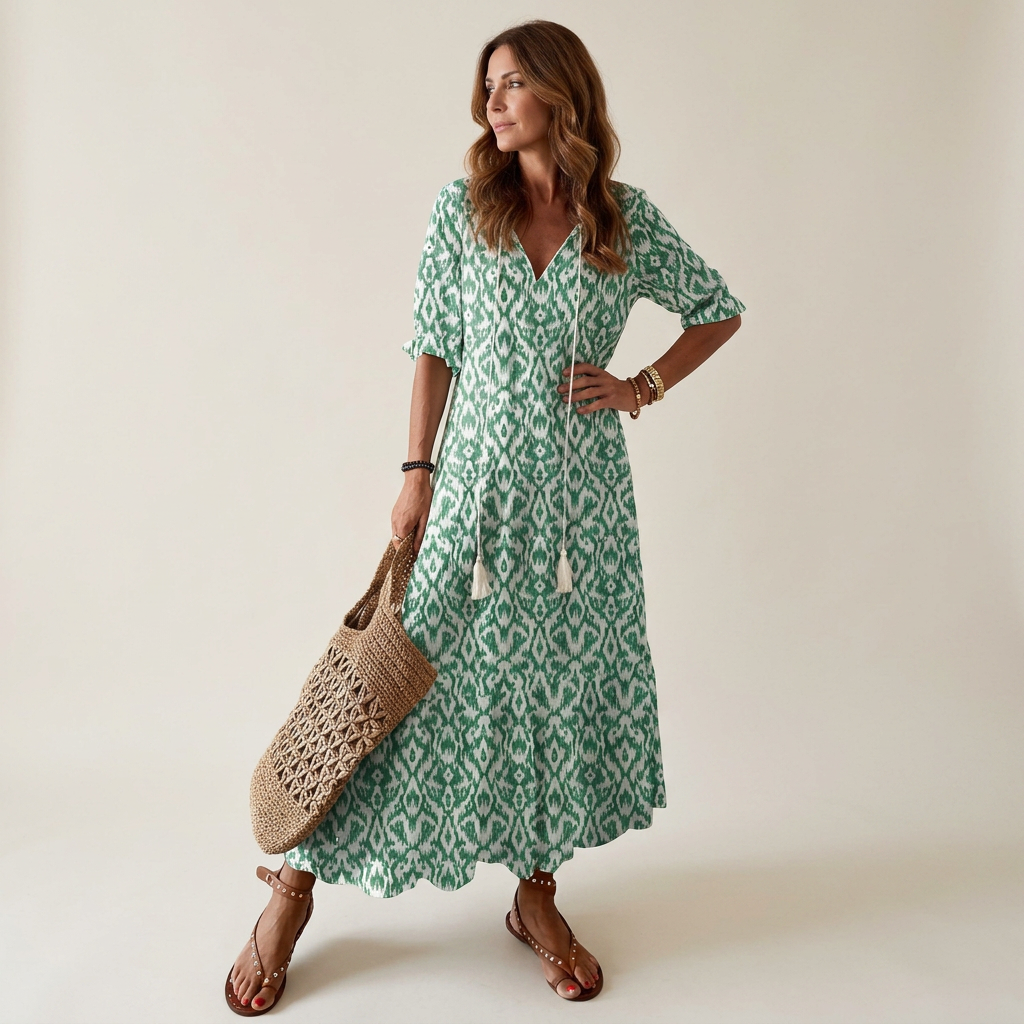Sofia | Boho Vintage Summer Maxi Dress