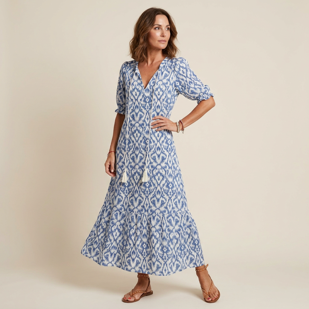 Sofia | Boho Vintage Summer Maxi Dress