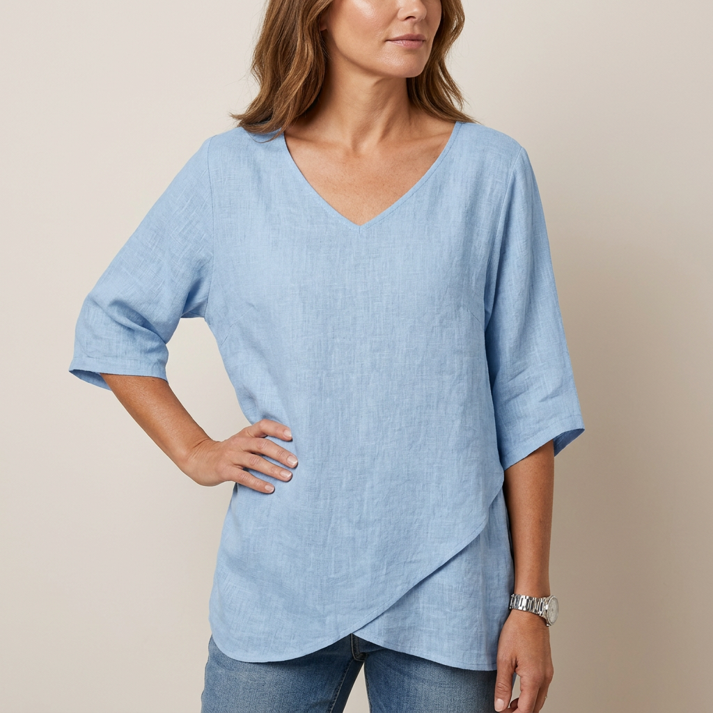 Amèlie | Top Irregular with V-Neck
