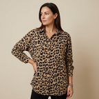 Susan | Fashion Blouses with Leopard Print