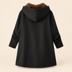 Sherpa-Lined Hooded Coat