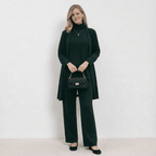 Cardigan Knit Top & Trousers Set