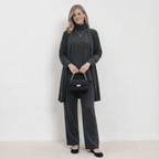 Cardigan Knit Top & Trousers Set