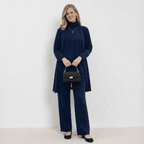 Cardigan Knit Top & Trousers Set