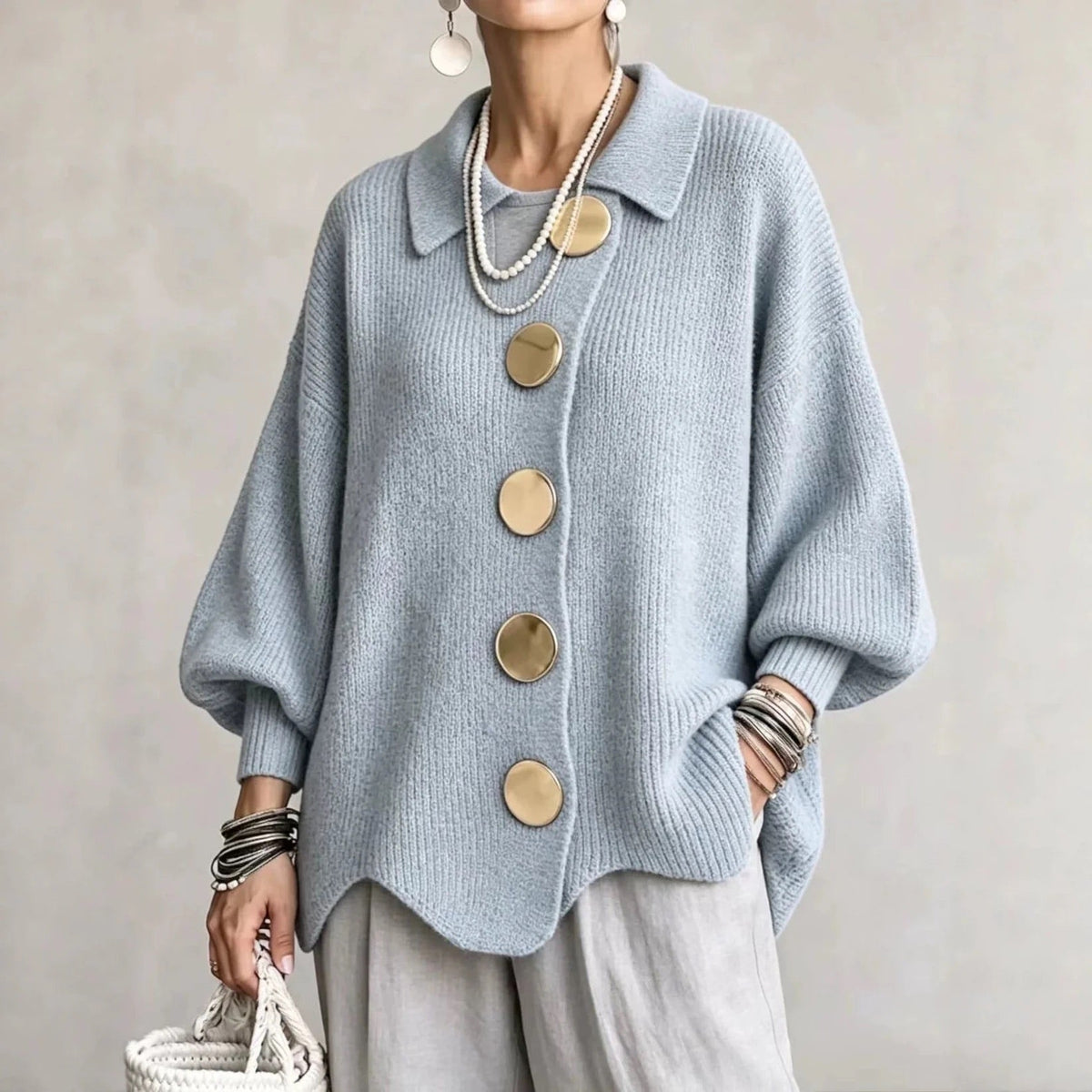 Scalloped Hem Cardigan