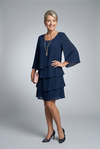 Catherine | Elegant Comfort Ruffle Dress