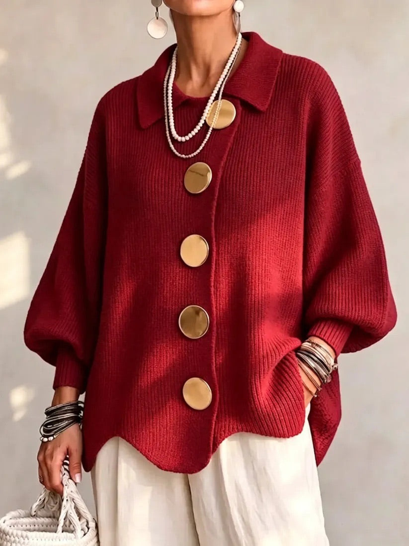 Scalloped Hem Cardigan