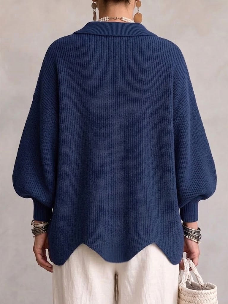 Scalloped Hem Cardigan