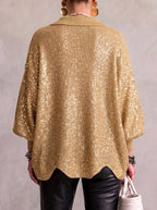 Scalloped Hem Cardigan