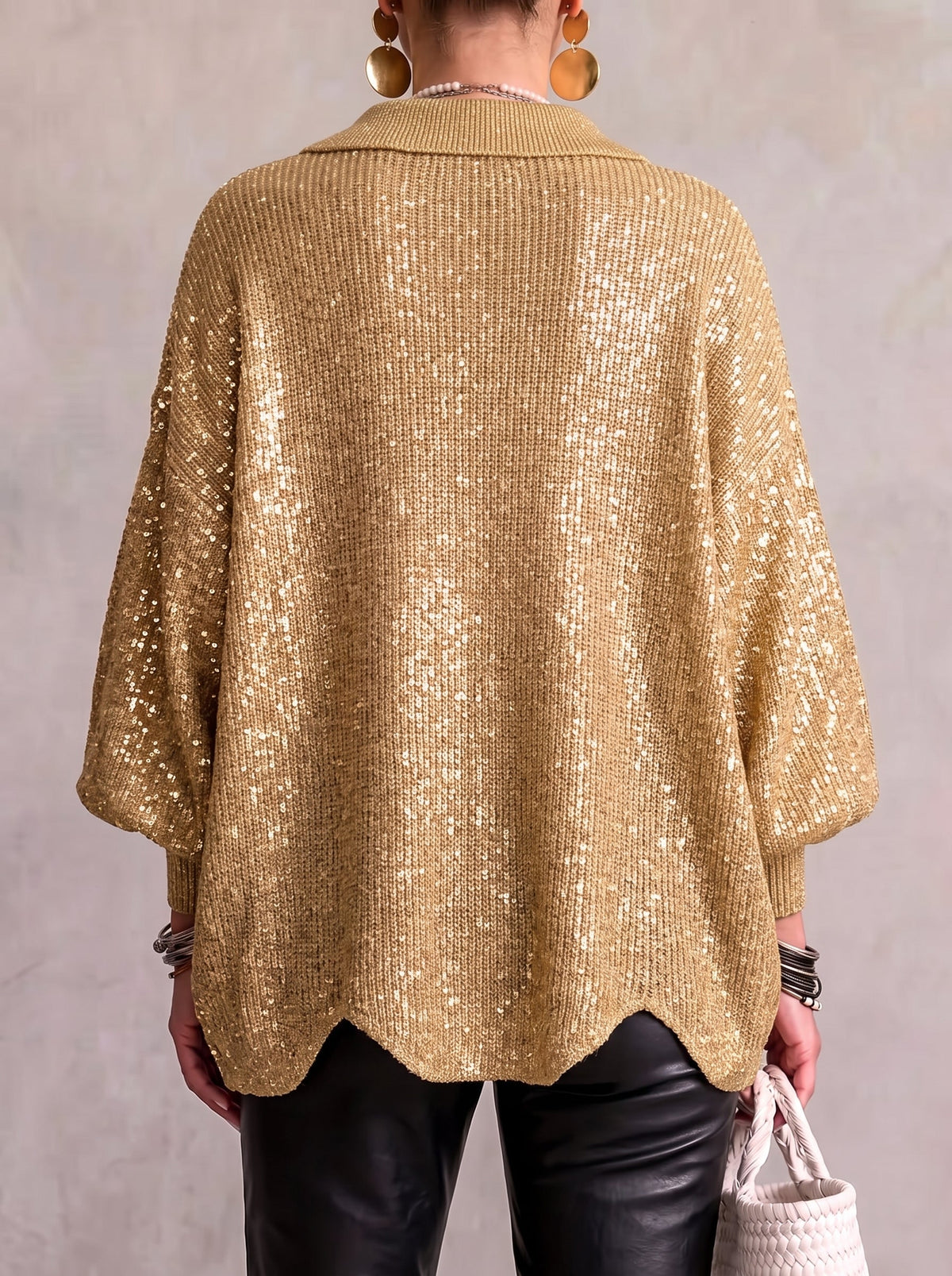 Scalloped Hem Cardigan